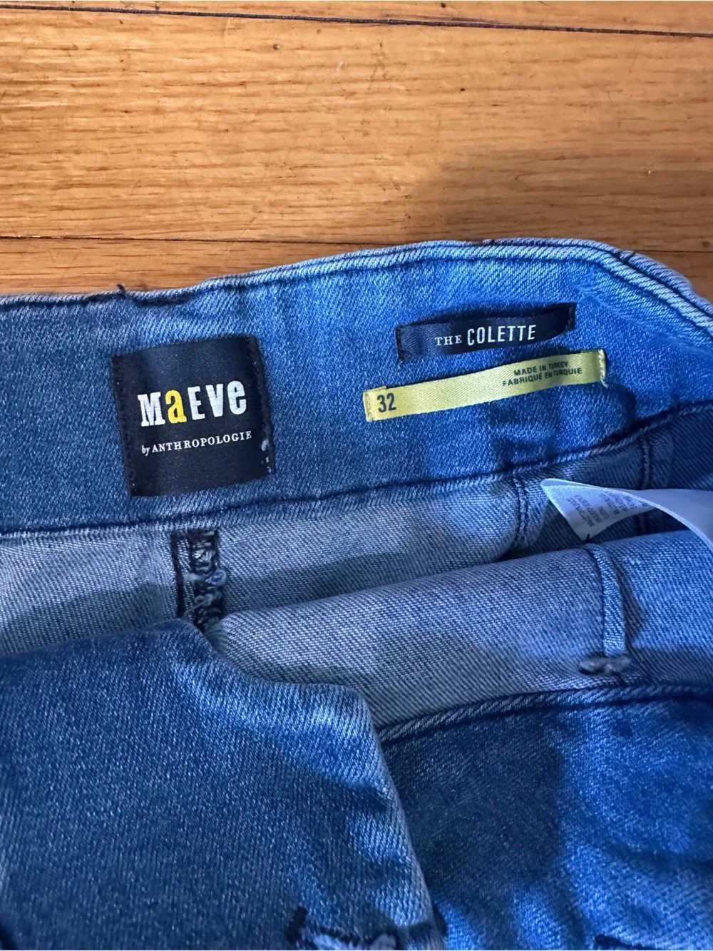Anthropologie Maeve Colette Denim High-Rise Shorts - Picture 2 of 4